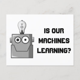 Postal Humor de tecnología de aprendizaje automático