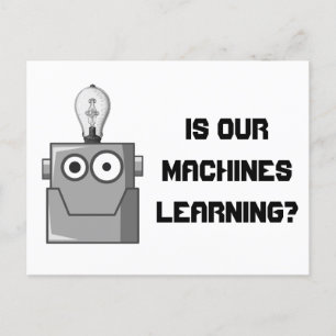 Postal Humor de tecnología de aprendizaje automático