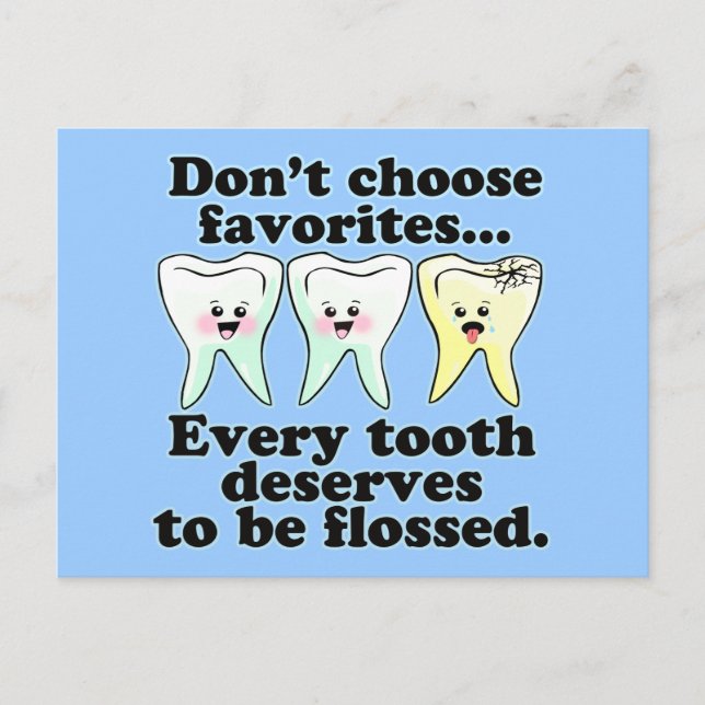 Postal Humor dental divertido (Anverso)