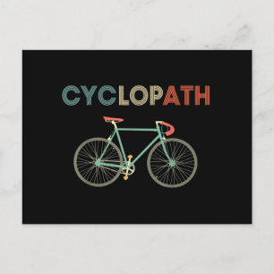 Postal Humor divertido ciclista de bicicleta Cyclopath