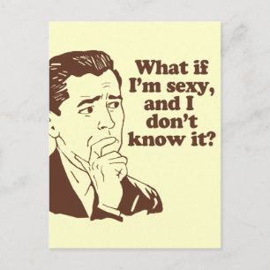 Postal Humor divertido estilo retro para hombres