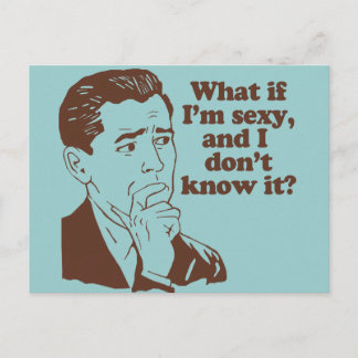 Postal Humor divertido estilo retro para hombres