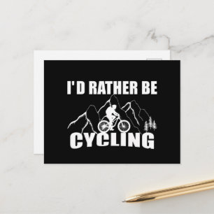 Postal Humor en Bicicleta de Montaña - Ciclismo Divertido