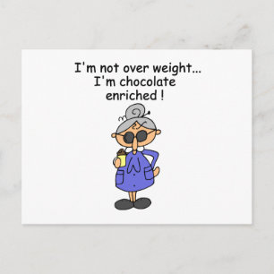 Postal Humor enriquecido con chocolate