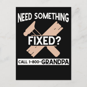 Postal Humor Handyman, dibujante del abuelo