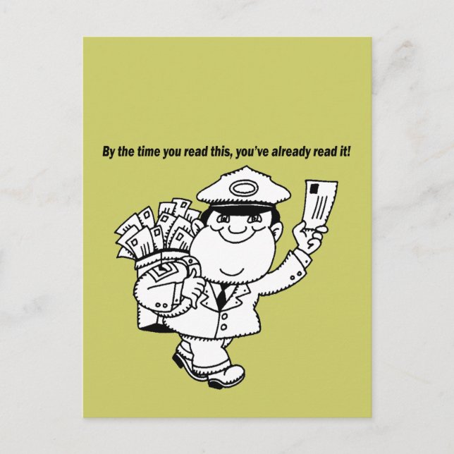 Postal Humor Mailman - Para El Momento En Que Lees Esto.. (Anverso)