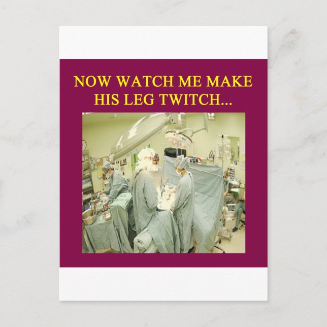 Postal humor médica gracioso (Anverso)