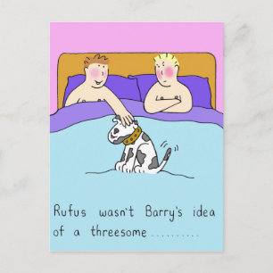 Postal Humor Personalizado espantoso gay