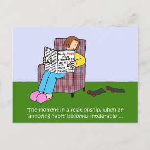 Postal Humor Personalizado sobre hábitos de aniquilación 