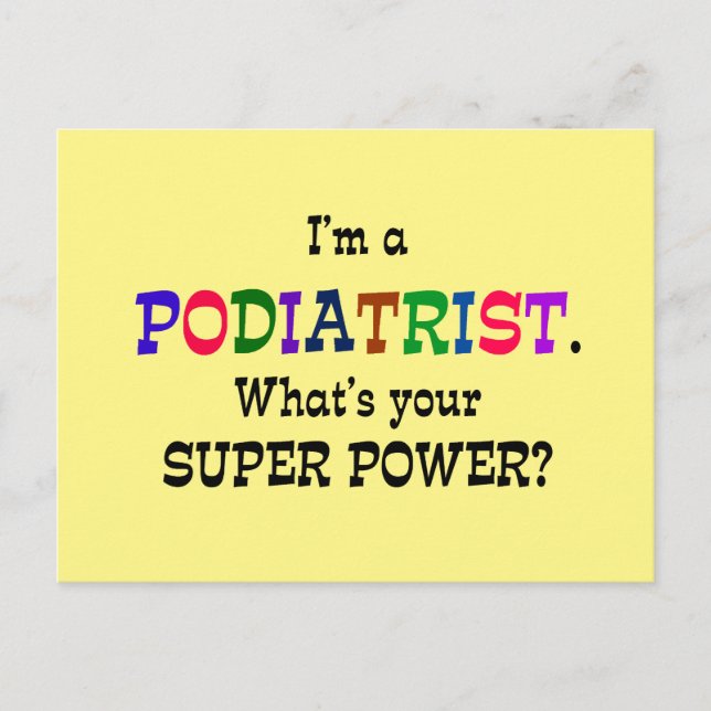 Postal Humor podiatrista (Anverso)