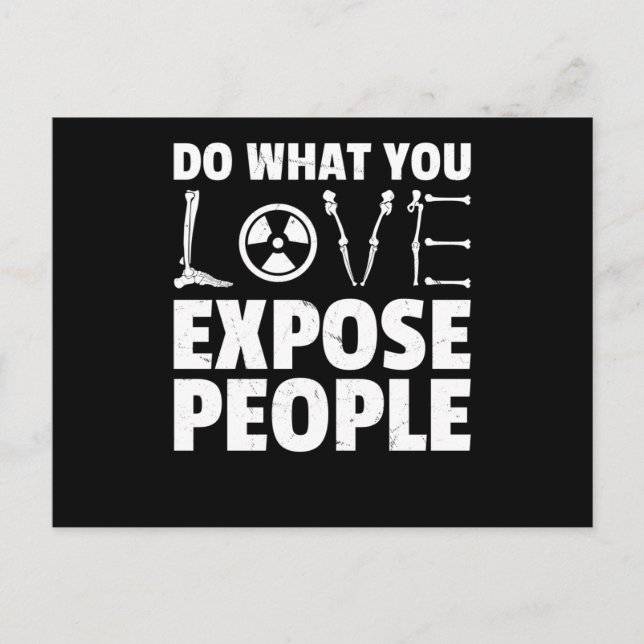 Postal Humor radiológico Funny Radiólogo (Anverso)