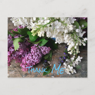 Postal humorística: Lilac Gracias "ME" anota