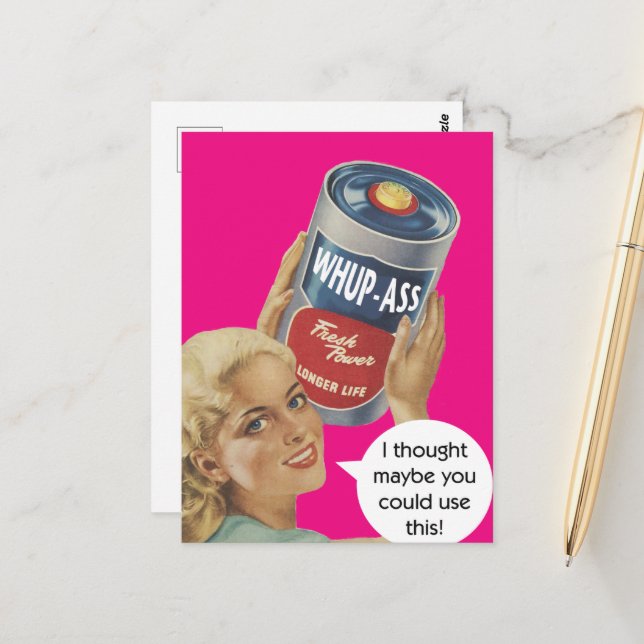 Postal humorística vintage (Anverso/Reverso In Situ)