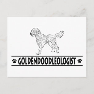 Postal Humorístico Goldendoodle