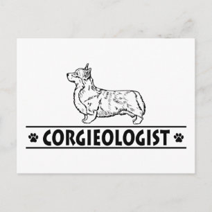 Postal Humorístico Pembroke Welsh Corgie