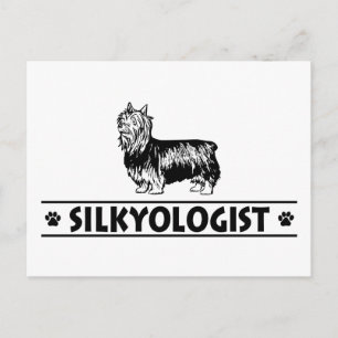 Postal Humorístico Silky Terrier