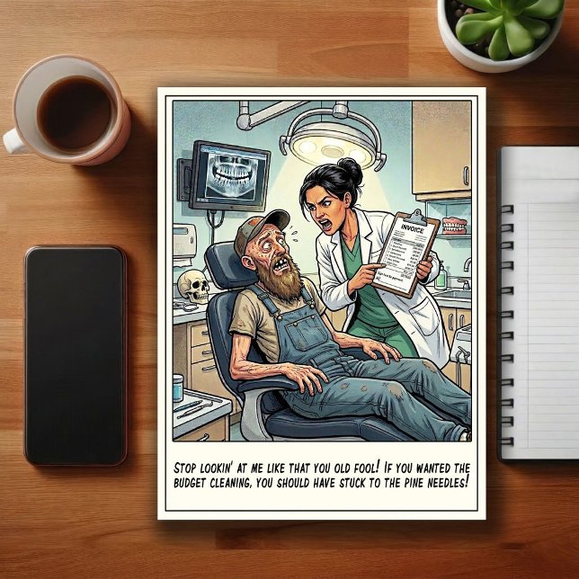 Postal Humorous Dentist Office Cartoon (Subido por el creador)