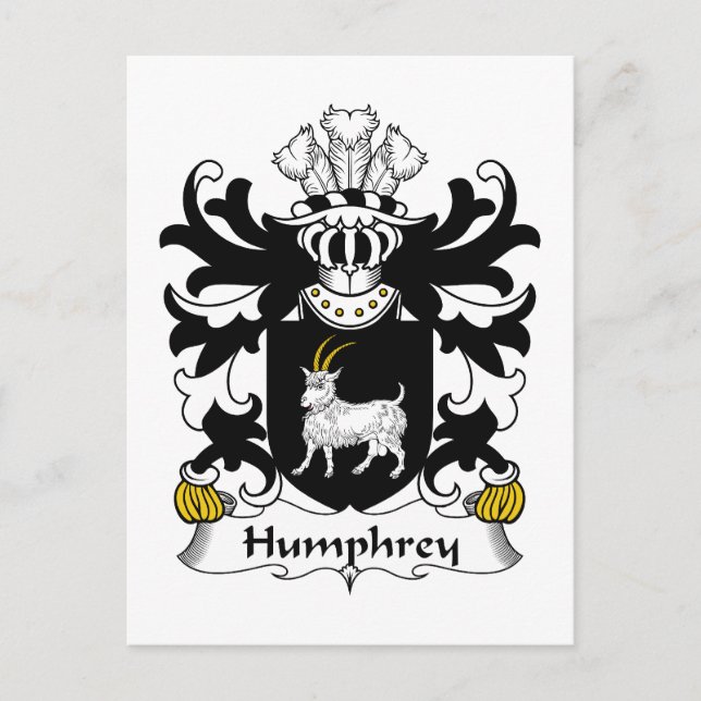 Postal Humphrey Family Crest (Anverso)