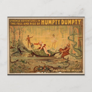 Postal Humpty Dumpty, 'Grotto de Coral de Luz' traza retr
