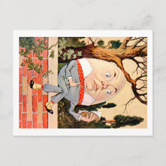 Postal Humpty Dumpty Sat on the Wall in Wonderland