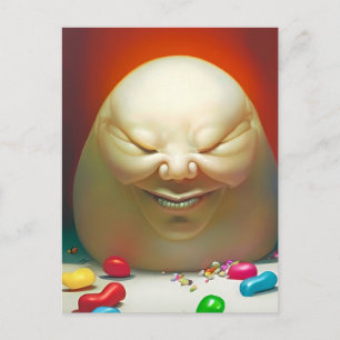 Postal Humpty Dumpty Tenía una Gran Colección de Jelly Be