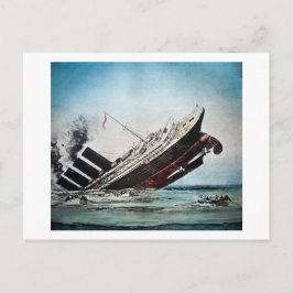 Postal Hundimiento del deslizamiento Titanic Magic Lanter