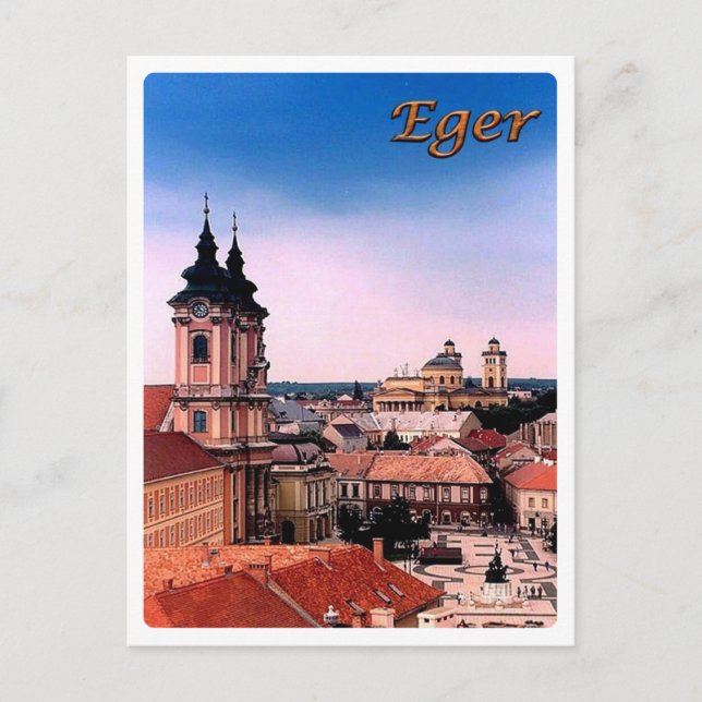 Postal Hungary - Eger - Belvarosa - (Anverso)