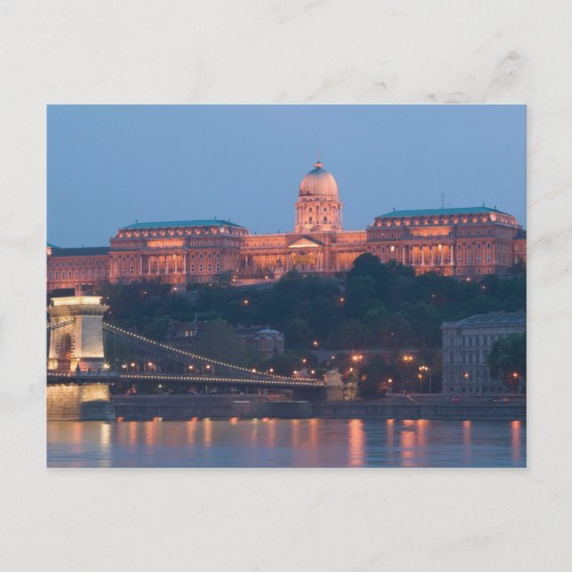Postal HUNGRÍA, Budapest: Puente de Szechenyi (Cadena), (Anverso)