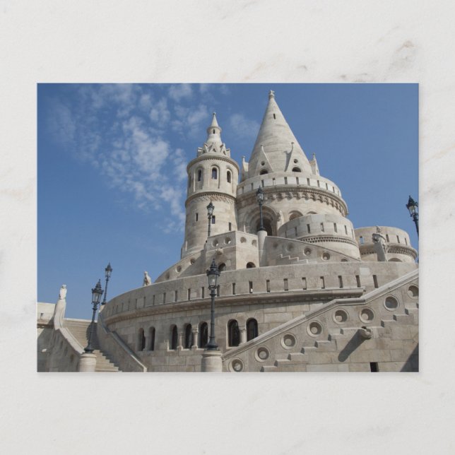 Postal Hungría, ciudad capital Budapest. Buda, Castillo 2 (Anverso)