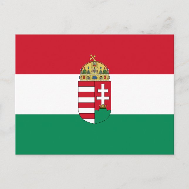 Postal Hungría con armas (Estado), Hungría (Anverso)