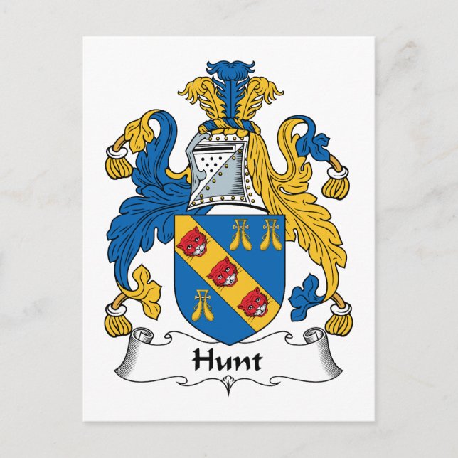 Postal Hunt Family Crest (Anverso)