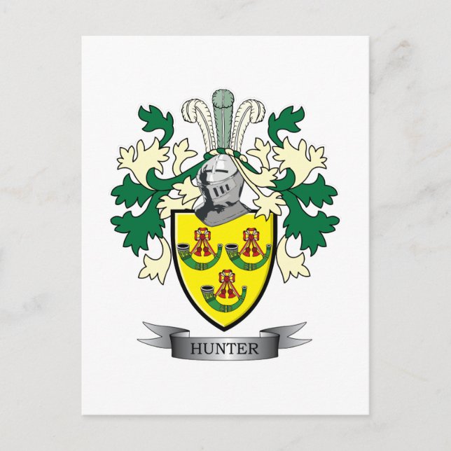 Postal Hunter Family Crest Coat. (Anverso)