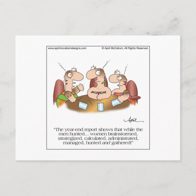 Postal HUNTERS & GATHERERS Postcard por April McCallum (Anverso)