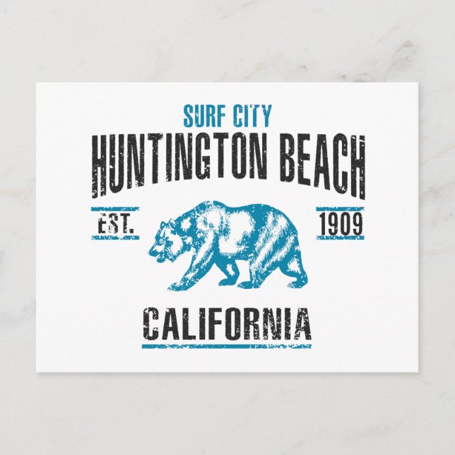 Postal Huntington Beach (Anverso)