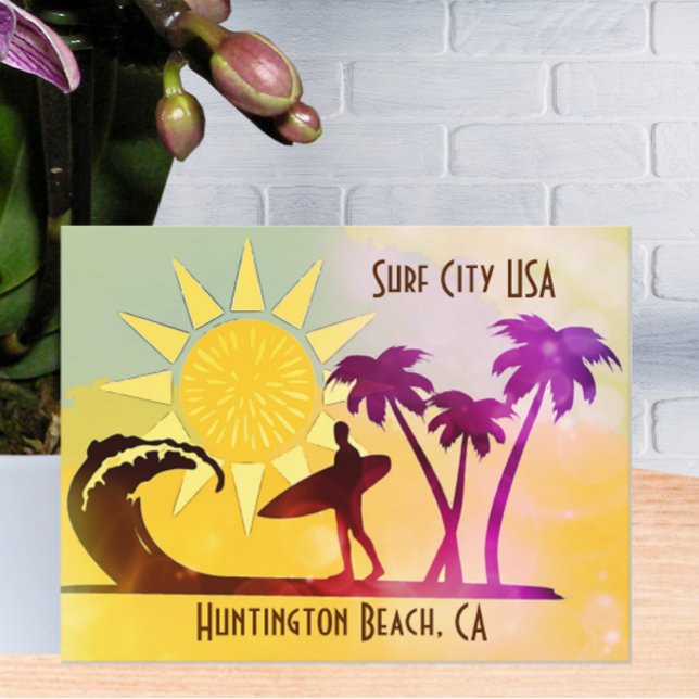Postal Huntington Beach CA Surf City USA (Subido por el creador)