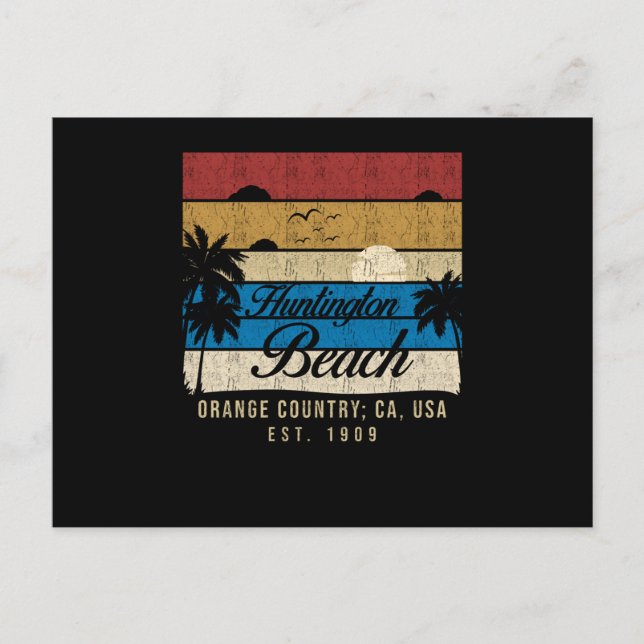 Postal Huntington Beach California (Anverso)