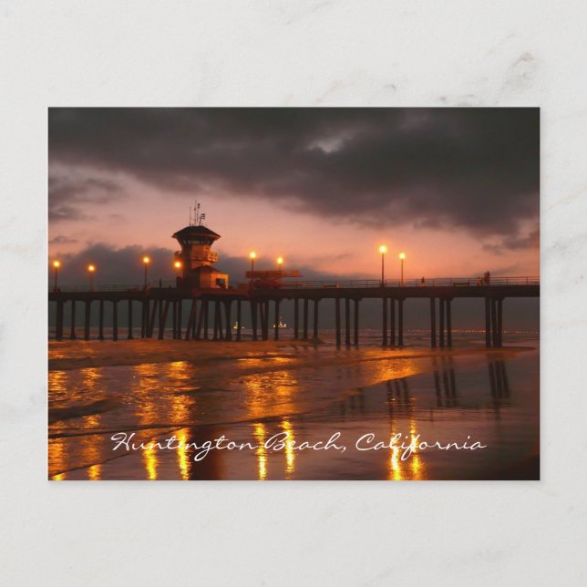 Postal Huntington Beach, California Postcard (Anverso)