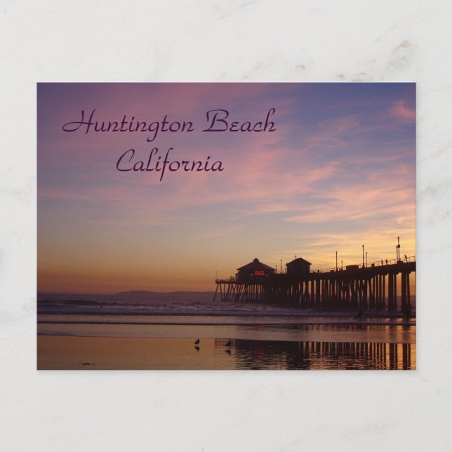 Postal Huntington Beach Pier, California (Anverso)