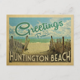 Postal Huntington Beach Vintage Travel
