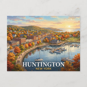 Postal Huntington Nueva York Viajes