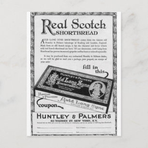 Postal Huntly and Palmers auld lang syne corto bread