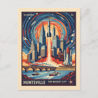 Postal Huntsville Alabama Rocket City Futuristic Space
