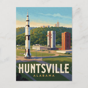 Postal Huntsville Alabama Viaje Espacial