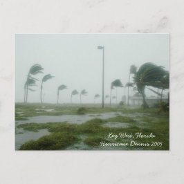 Postal Huracán Dennis 2005 Key West Florida Postcard