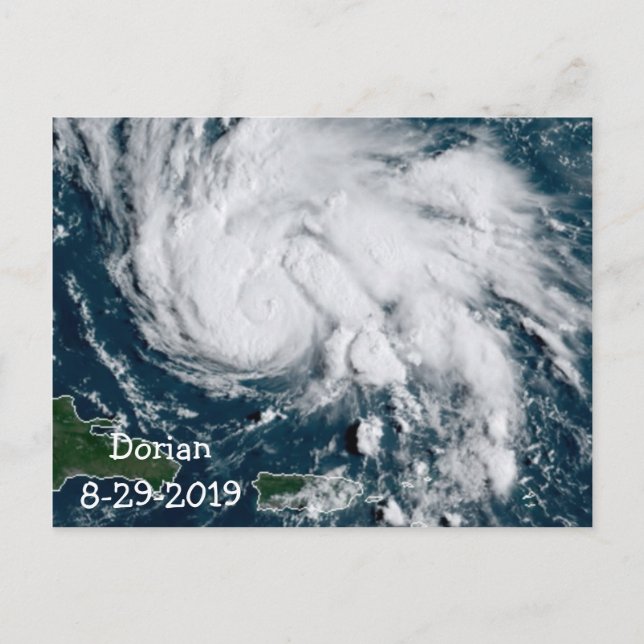Postal Huracán Dorian 8-29-2019 (Anverso)