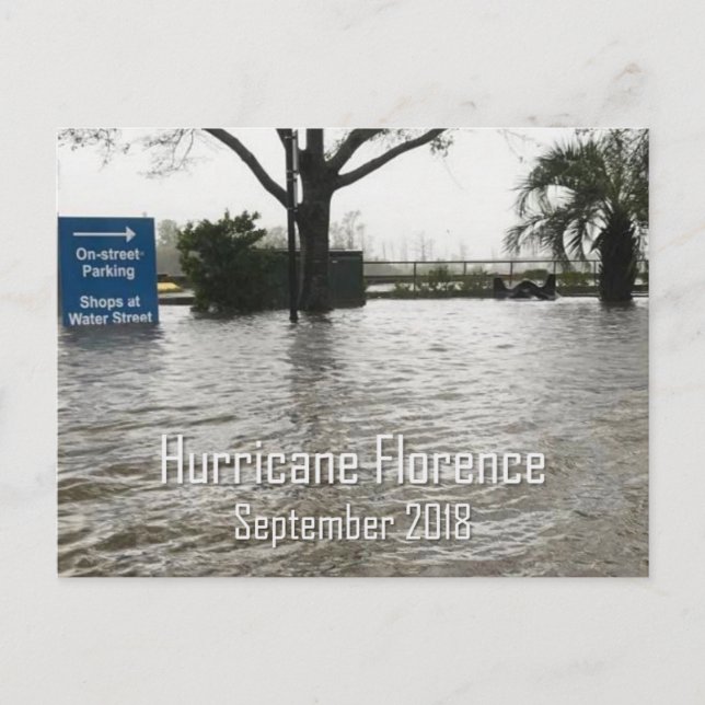 Postal Huracán Florence Wilmington NC (Anverso)