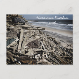 Postal Huracán Matthew 2016 Costa de la playa de Florida