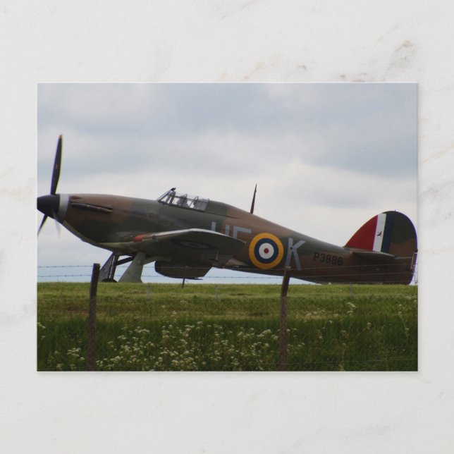 Postal Huracán Rare Hawker (Anverso)