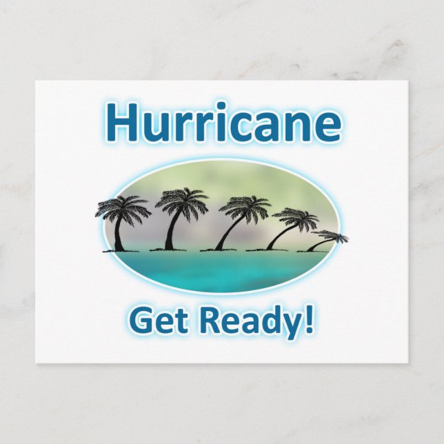 Postal Hurricane Supadupas. ¡Prepárate! (Anverso)