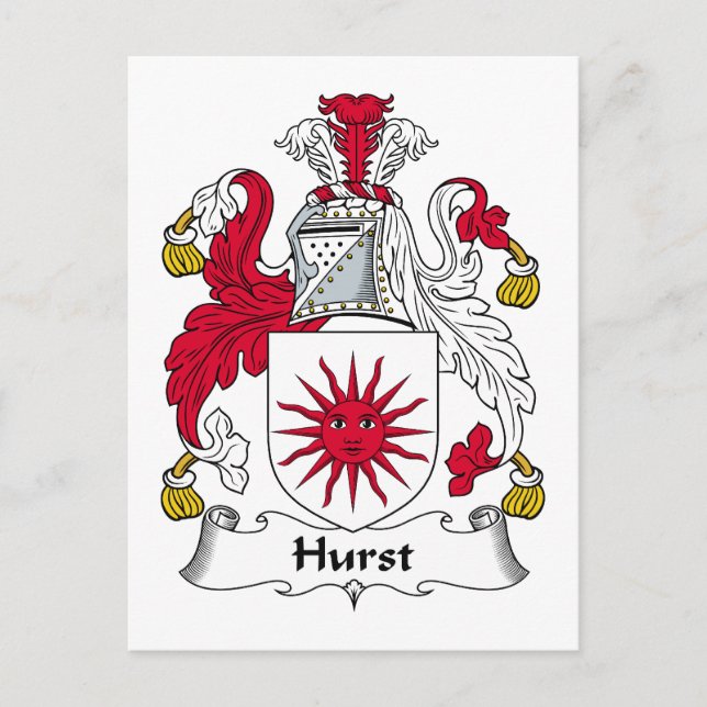 Postal Hurst Family Crest (Anverso)